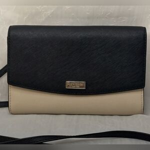 Kate Spade Two-Tone Black/Cream Madison Crossbody- EUC $110 | MSRP $320